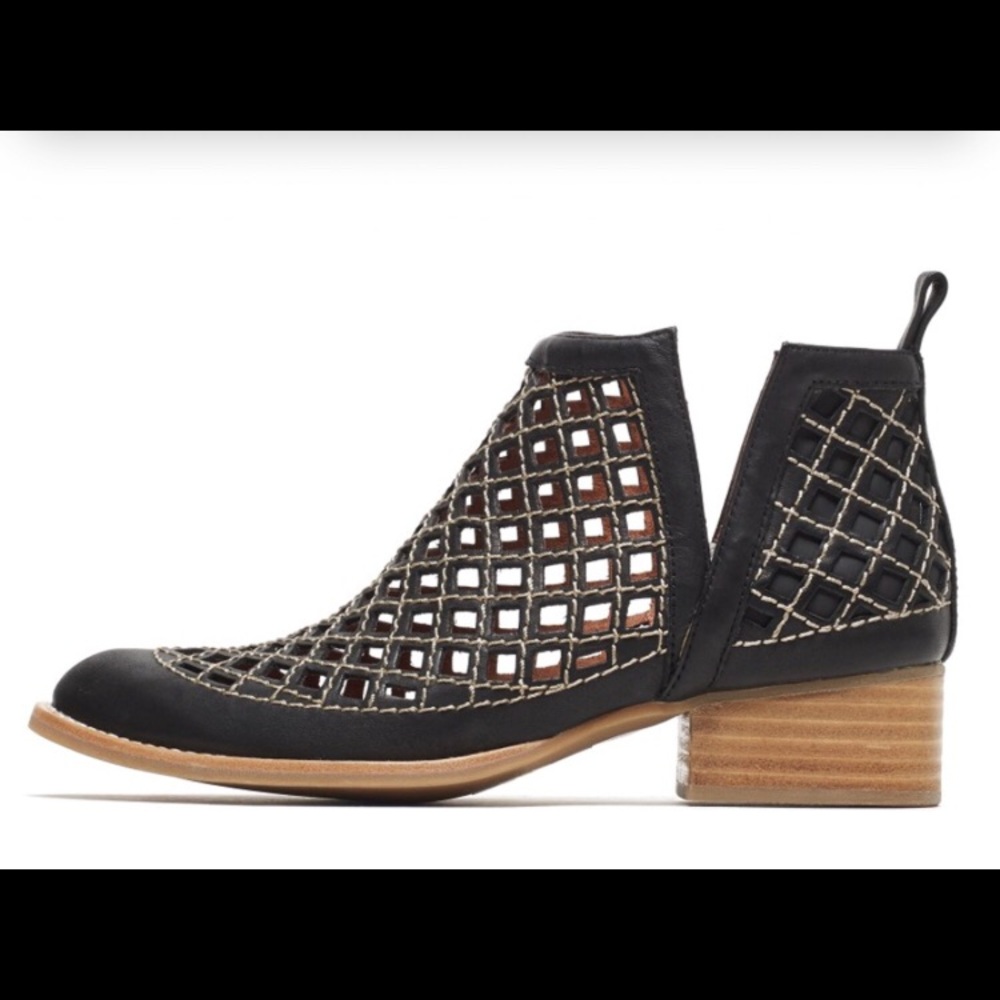 Jeffrey Campbell cross stitch booties